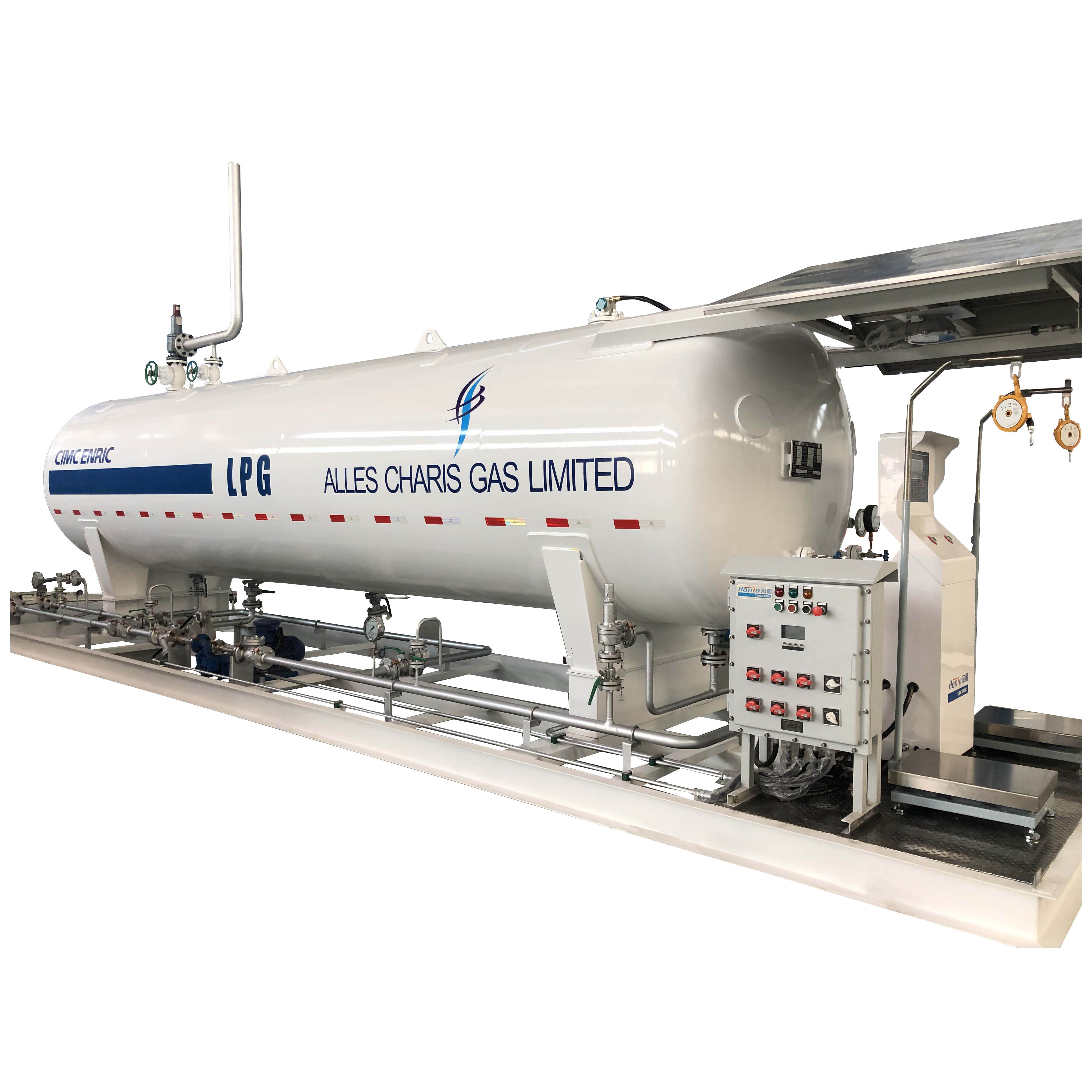 20/40 feet 10/20m3 5/10 tons Propane Butane Skid Mounted lpg gas filling stations