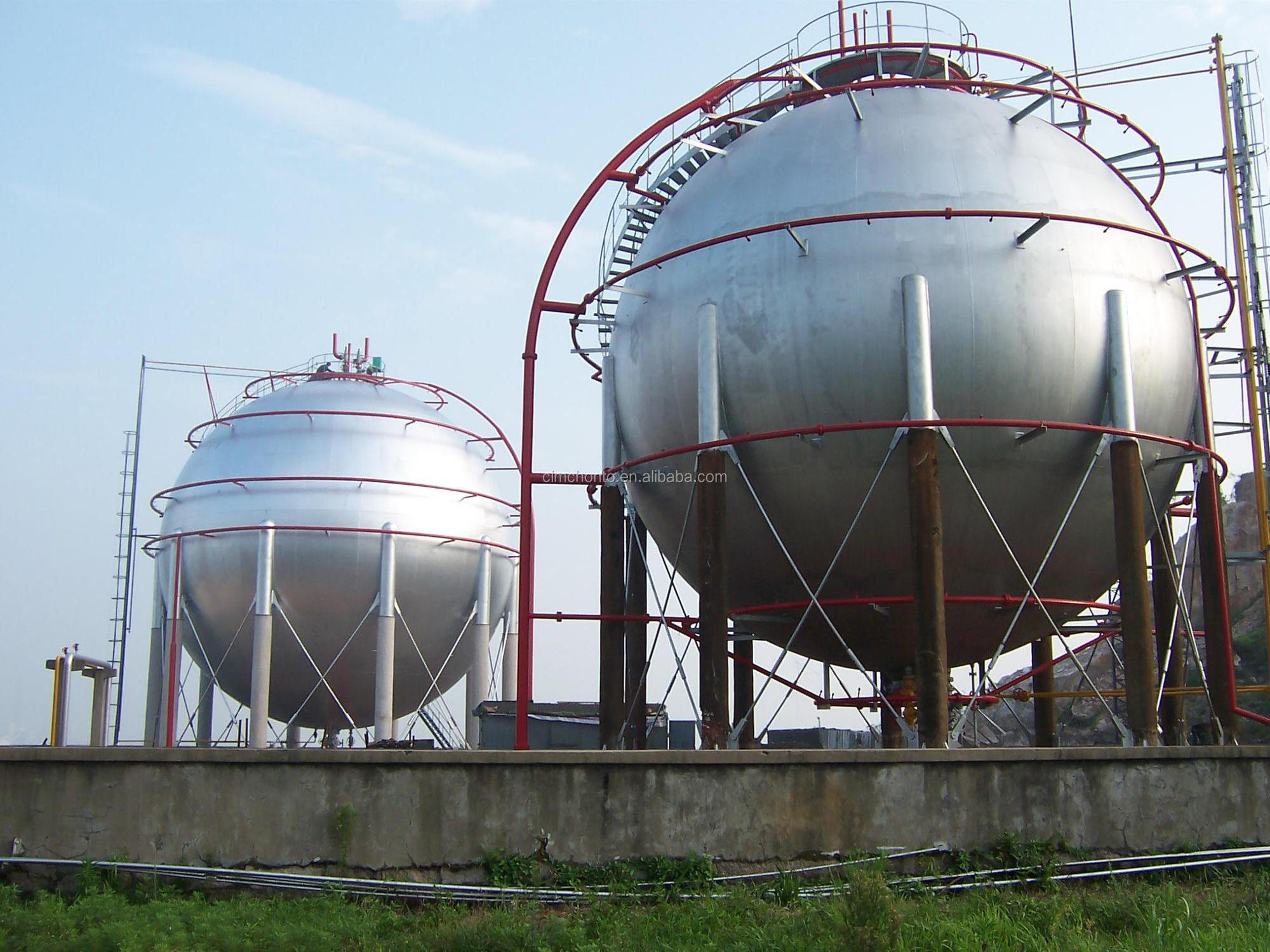 pressure vessel asme lpg propane spherical sphere storage tanks and accessories for sale