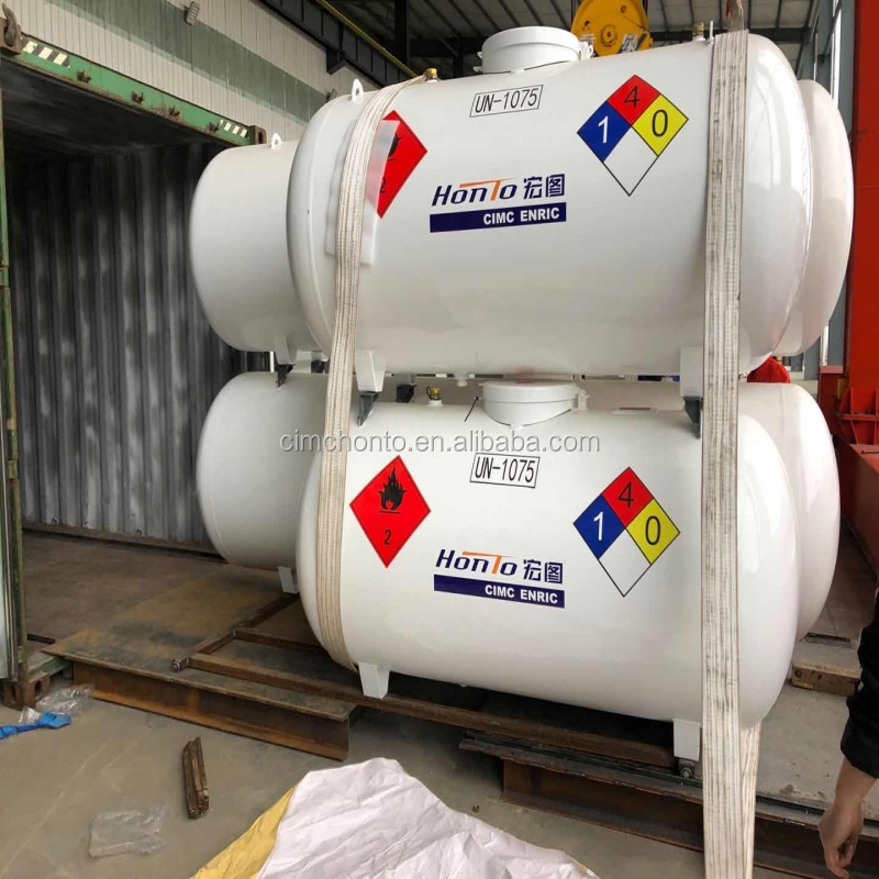 Horizontal Small 200KG 120 Gallon Propane LPG Storage Tanks for Sale