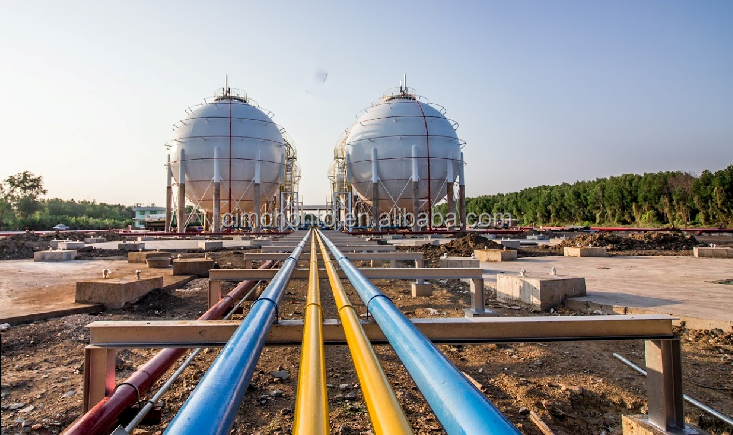 Industrial Export New 1000kg spherical lpg gas liquid propane storage tank supplier