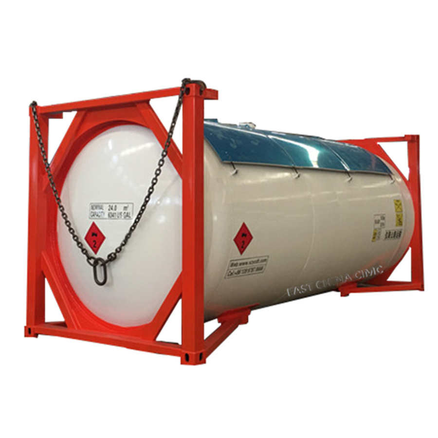 LNG CNG ISO Tanker 40ft CNG Tank Containers For Cryogenic Pressure Vessels