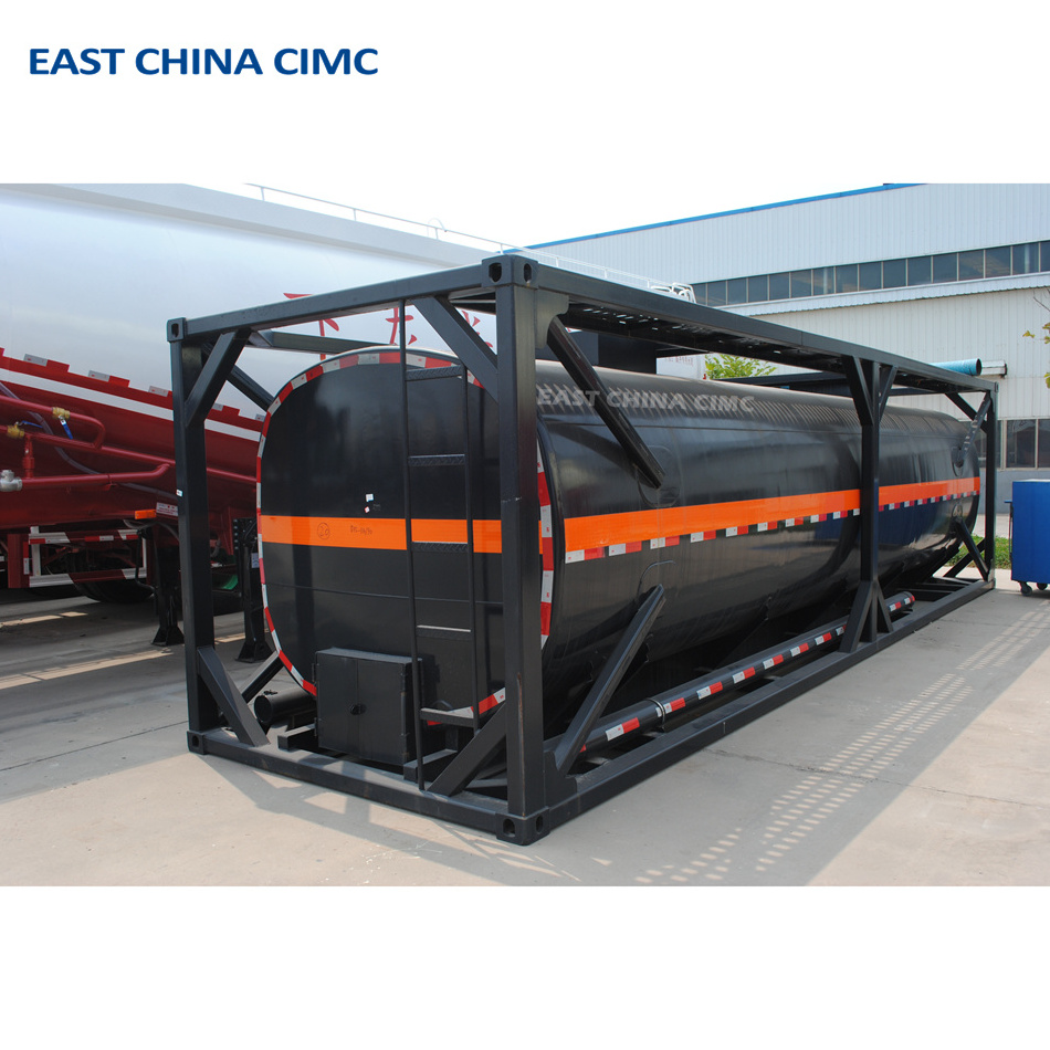 22KL 20ft Shipping Container Storage Tanker EAST CHINA CIMC Shipping ISO Tank Container For Cement Transport