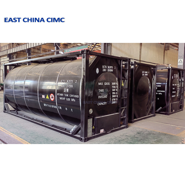 ISO Dry Bulk Tanker Trailer Type T11 T14 Bitumen Asphalt Tank Container For Sale