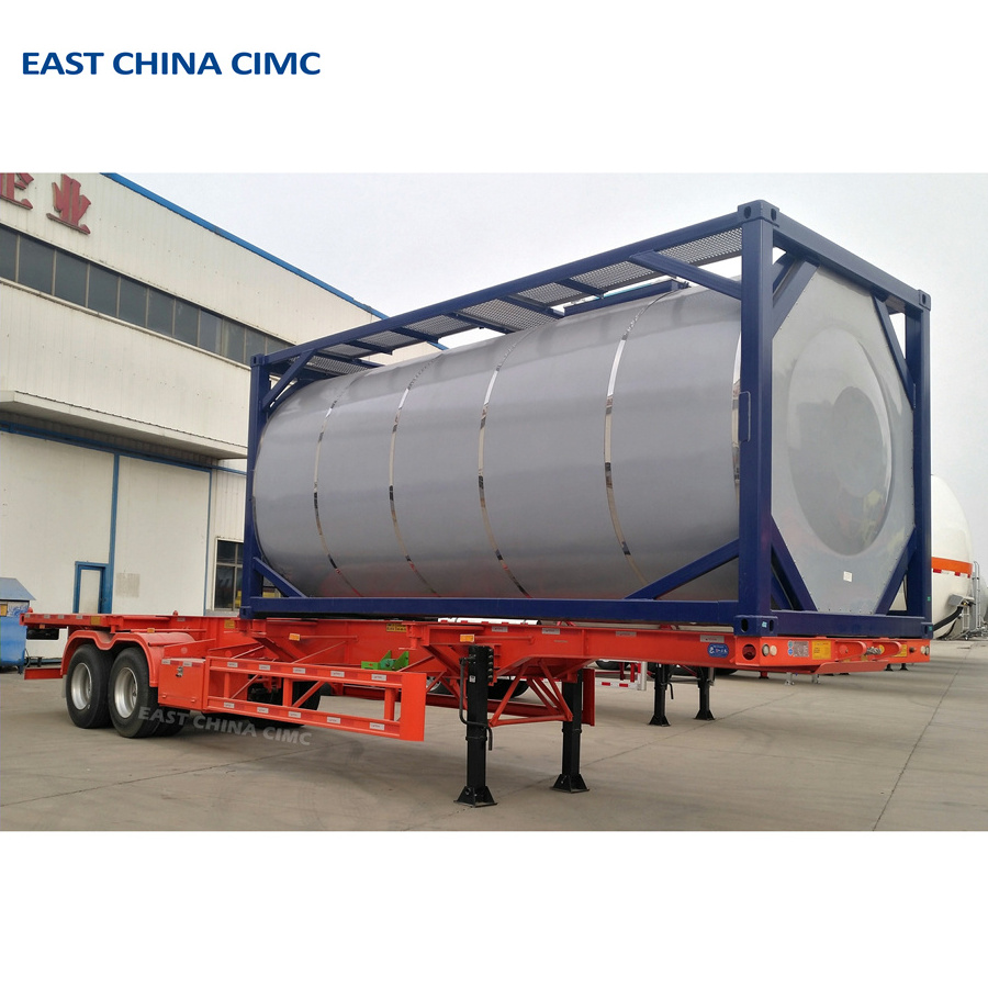 20FT Sulphuric Acid Chemical Liquid Transport Stainless Steel ISO Tank For Sale