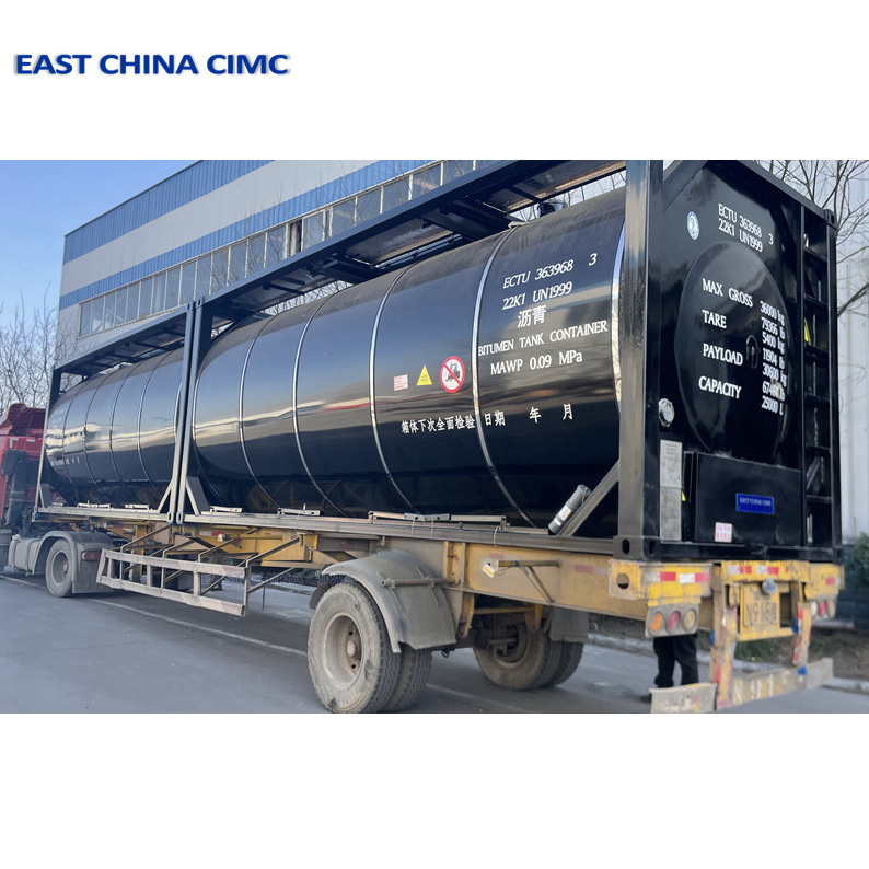 ISO Dry Bulk Tanker Trailer Type T11 T14 Bitumen Asphalt Tank Container For Sale