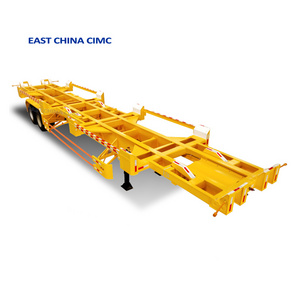 3 Axles 20ft 40ft Container Chassis Gooseneck Skeletal Chassis 40 foot Skeleton Trailer Truck Trailers