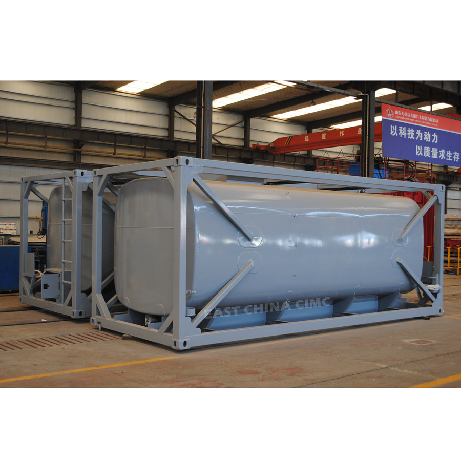 20FT Sulphuric Acid Chemical Liquid Transport Stainless Steel ISO Tank For Sale