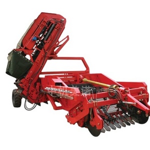 Automatic  double rows Potato digger  combine Harvester