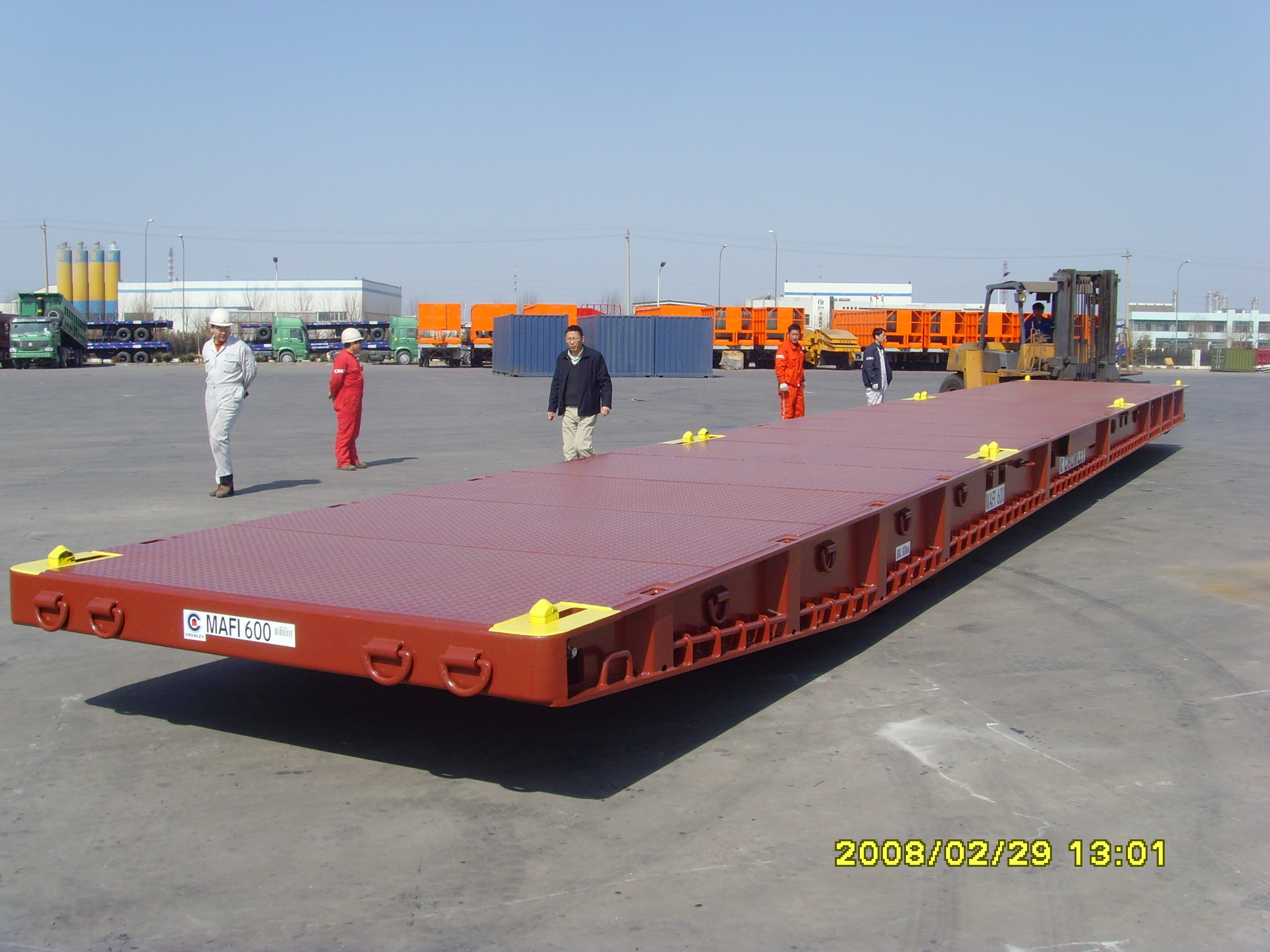 40FT / 100T port internal transport MAFI semi trailer