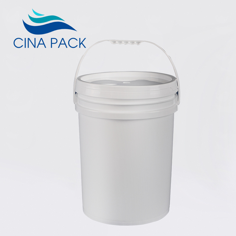 Tamper Proof Lid Food Grade 25 Liter 6.5 Gallon Plastic Bucket Plastic Drums