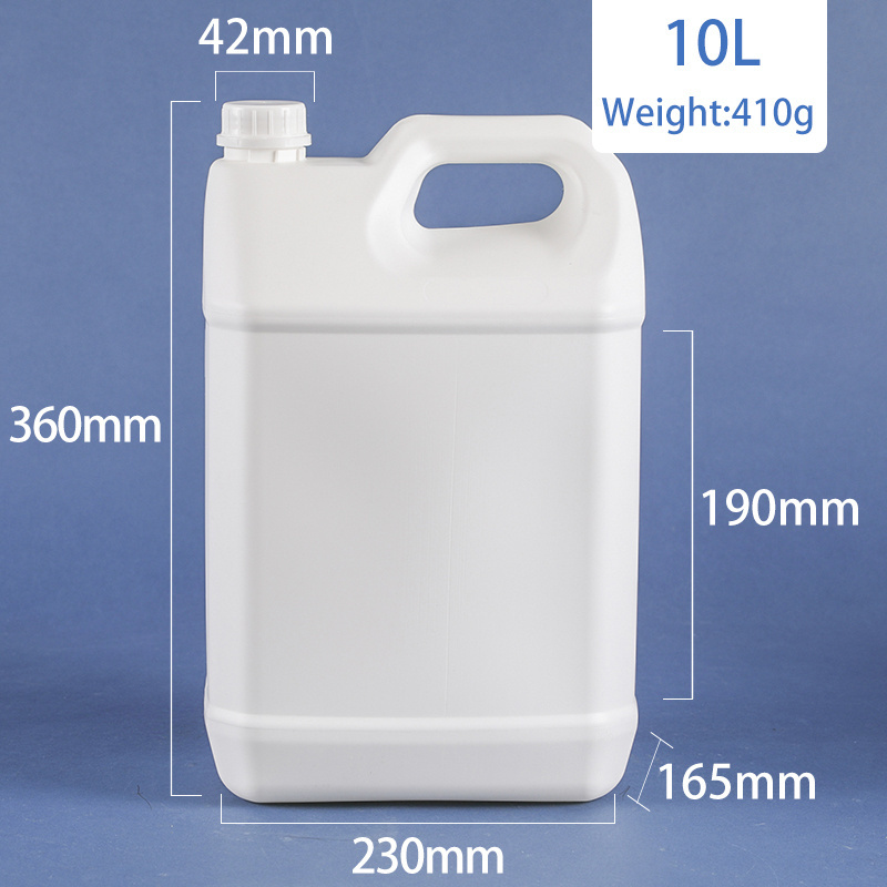 Factory Direct 2.5 Gallon Plastic Barrel Plastic Jerry Can HDPE Fluorinated Container for Reagent Chemical Organic Solvent