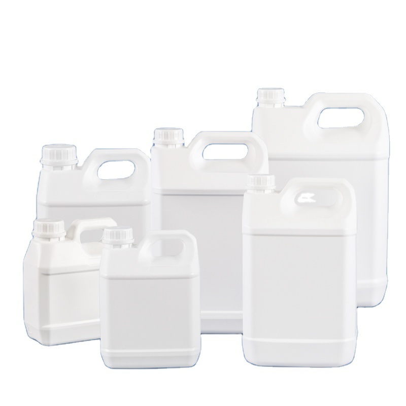 Empty 1 Gallon 4 Liter Chemical Packaging Container Plastic Square Barrel F Style Plastic Jerry Can