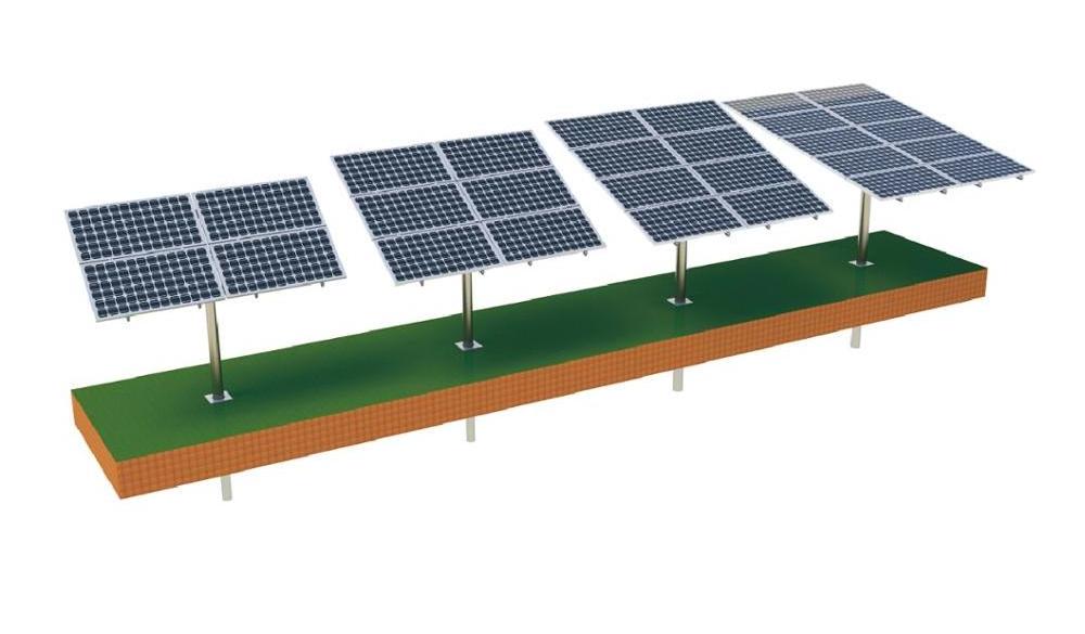 Rotated adjustable angles 10-15 deg 15-30 deg 30-60 deg pole type Solar Panel Stand mount for solar mounting bracket