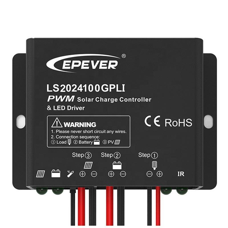 EPEVER LS102460BPL 10A 12V/24V PWM solar lighting controller with timer controller for lifepo4 battery