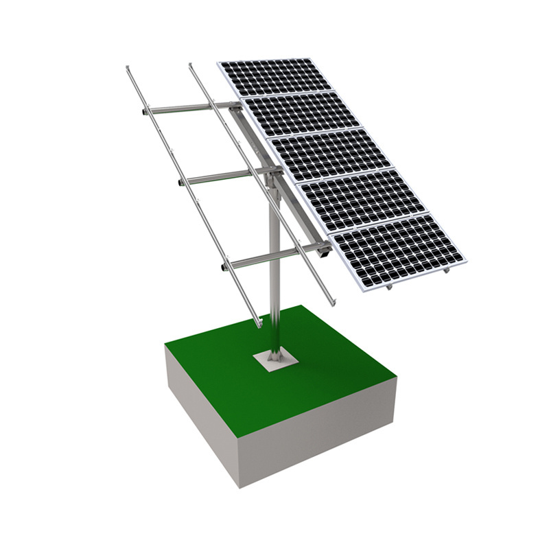 Rotated adjustable angles 10-15 deg 15-30 deg 30-60 deg pole type Solar Panel Stand mount for solar mounting bracket