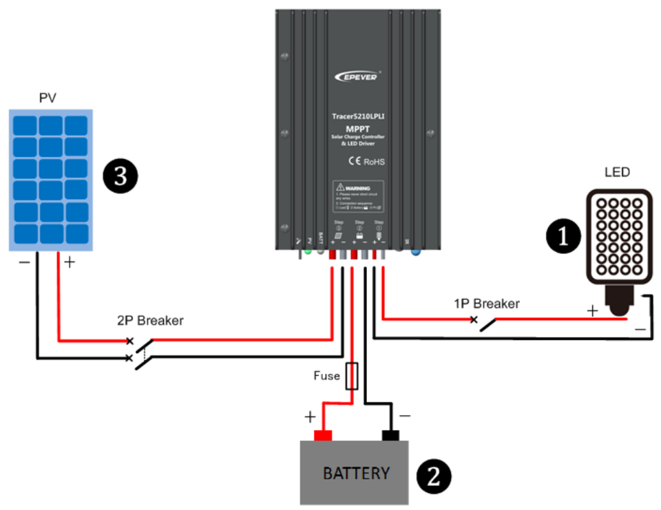 EPEVER LS102460BPL 10A 12V/24V PWM solar lighting controller with timer controller for lifepo4 battery