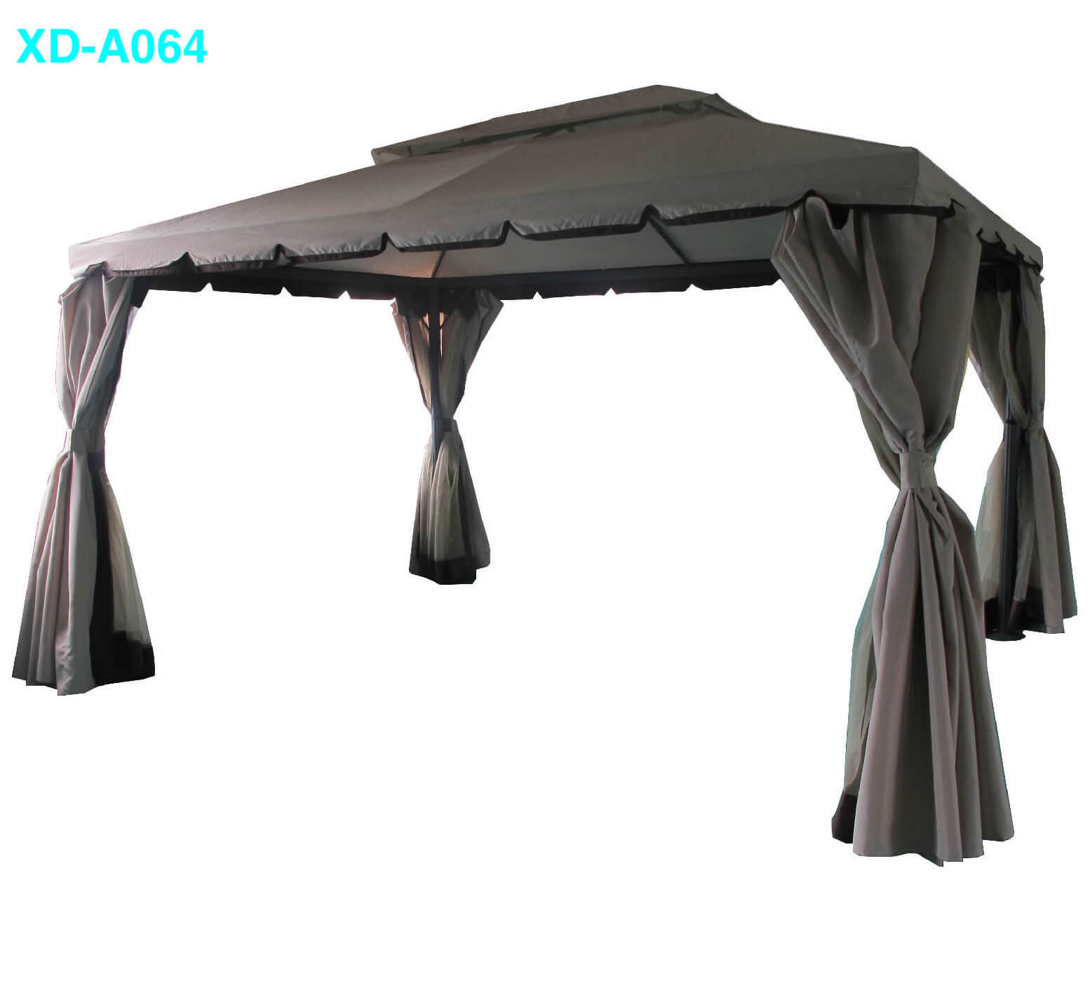 3*4M Double Top Modern With Curtain Wedding Party Tent Outdoor Furniture Gazebo