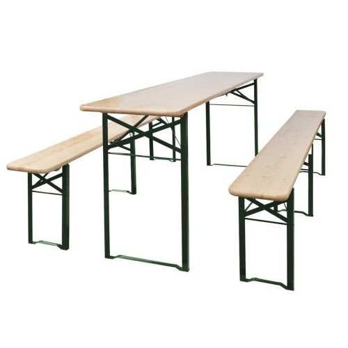 D009F.225 High Quality Garden Foldable Wooden Beer Table and outdoor bench