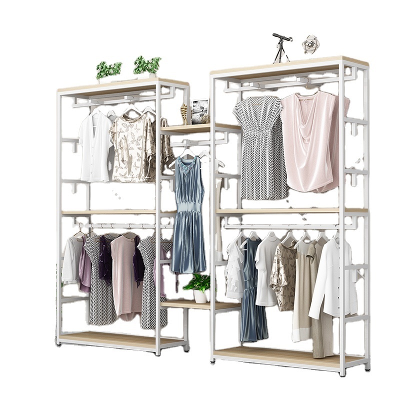 Garment Hanger Coat Closet Clothes Rack For Shopping Modern