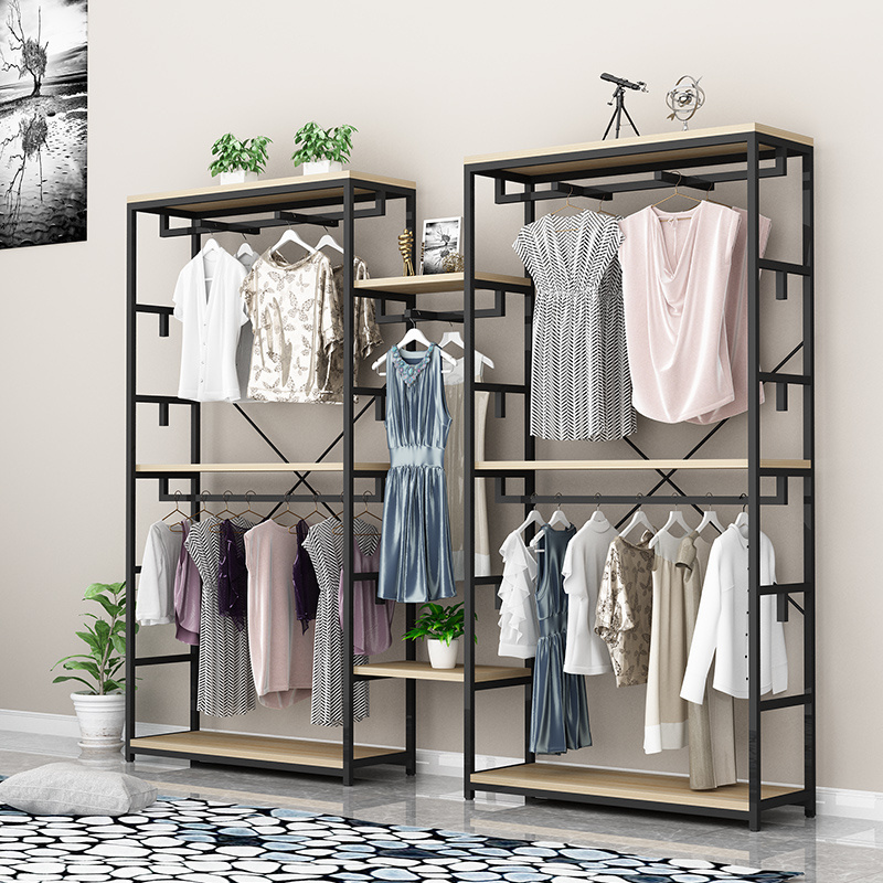 Garment Hanger Coat Closet Clothes Rack For Shopping Modern