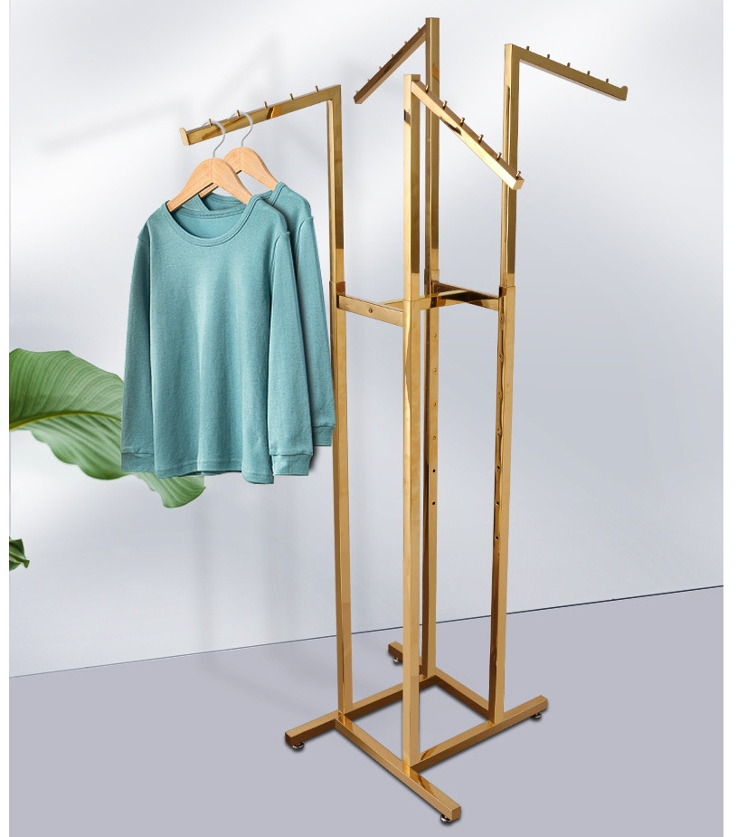 Wholesale Steel Garment Clothes Storage Hangers Metal Coat Rack Display Living Room Furniture Storage Organizer Modern