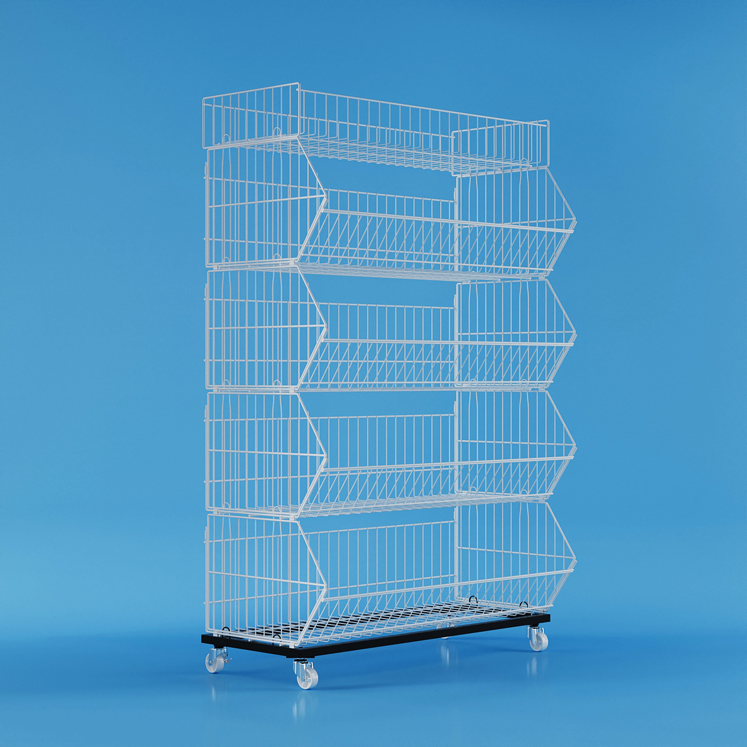 Supermarket Bread Shelf Mall Convenience Store Slant Shelf Snacks Display Shelf