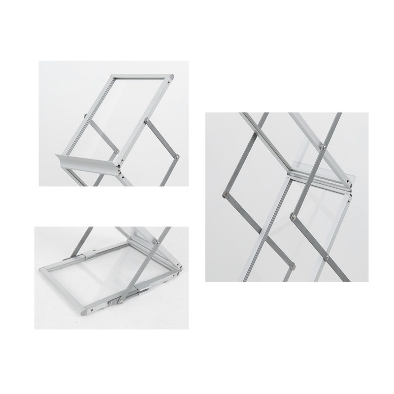 Hot Popular Foldable Literature Display Stands Catalogue Shelf Brochure Holder Magazine Rack