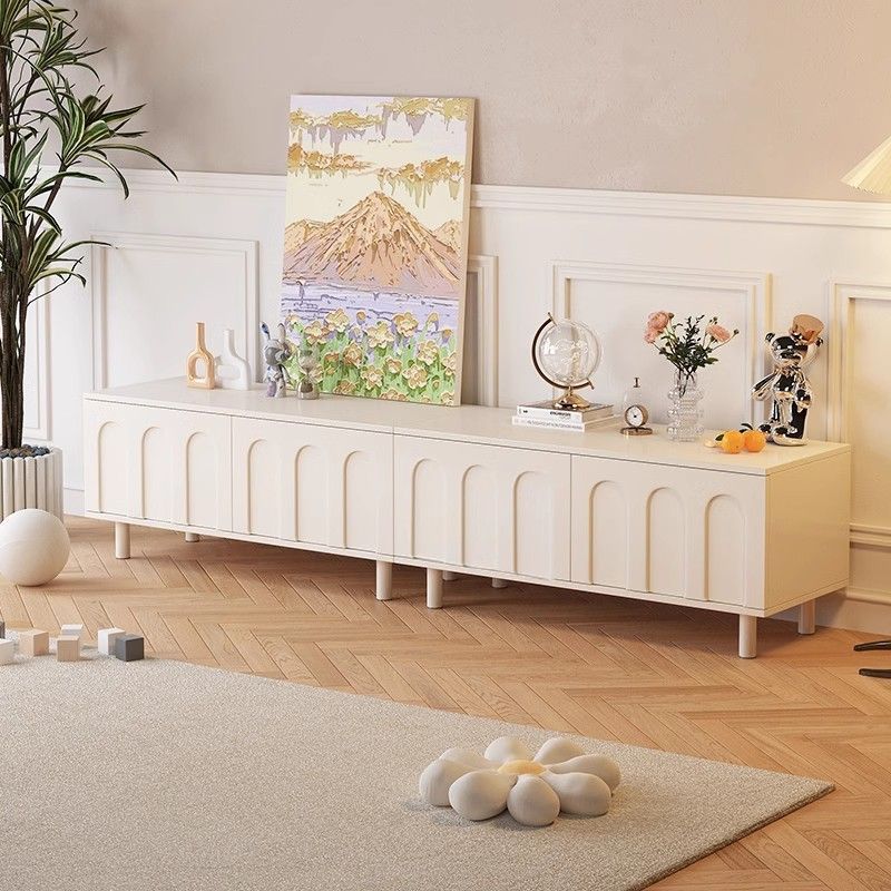 2024 new floor locker cream style TV cabinet tea table suit living room house hold TV cabinet