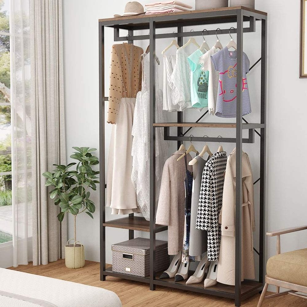 Funky Stand Pretty Garment Storage Coat Retail Apparel Clothes Rack For Store