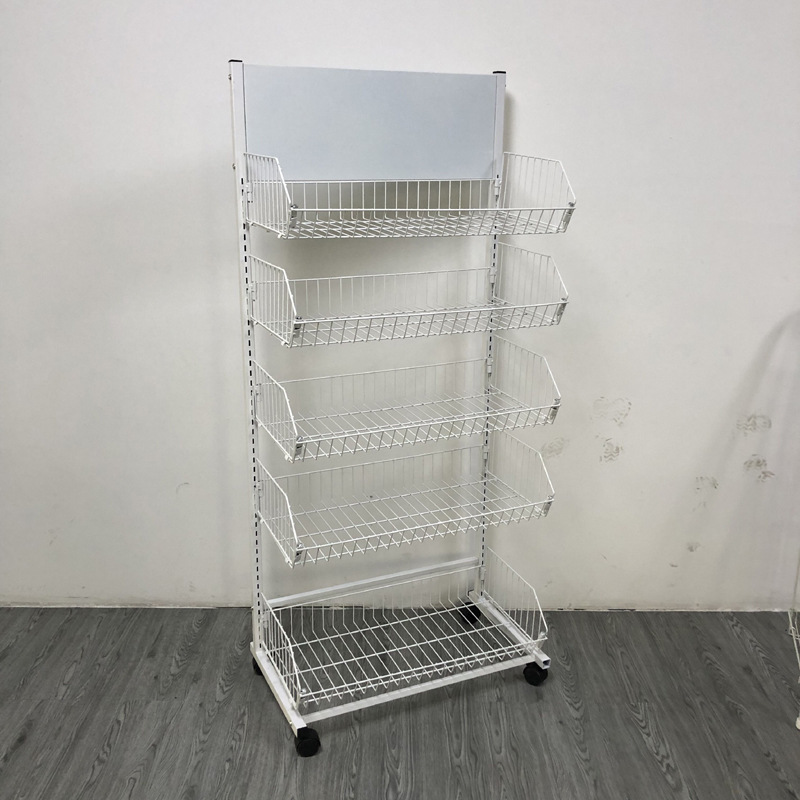 Wire Snack Floor Candy Metal Display Rack For Potato Chip