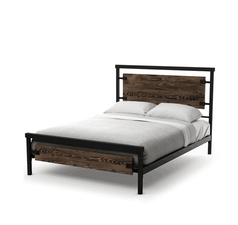 Factory New Design Easy Assembly 16 Inch Queen Bed Frame Black Heavy Duty Metal TWIN Queen Platform Bed Frame