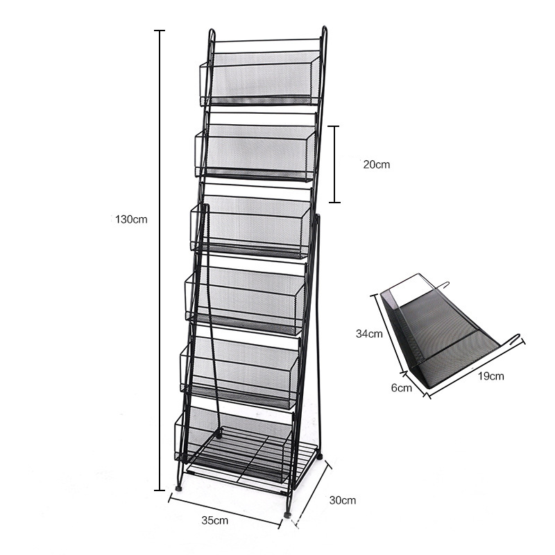 Factory Customized Supermarket Newspaper Library Magazine Stand  Stockings Underwear Display Rack