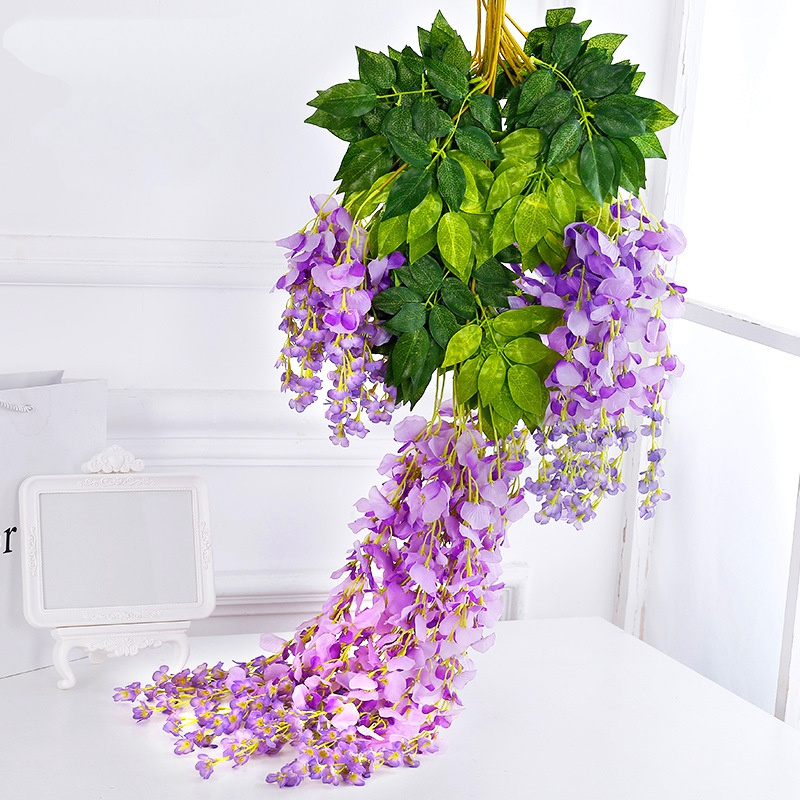 Artificial flower wisteria bulk artificial flower for decoration wall flowers Wisteria