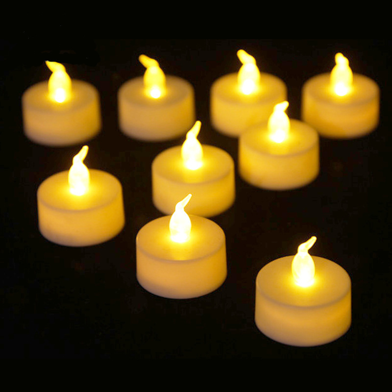 Wholesale Christmas Battery Operated Electric Flameless Plastic Mini Candles LED Tea Light Candles