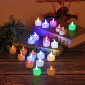 Wholesale Christmas Battery Operated Electric Flameless Plastic Mini Candles LED Tea Light Candles