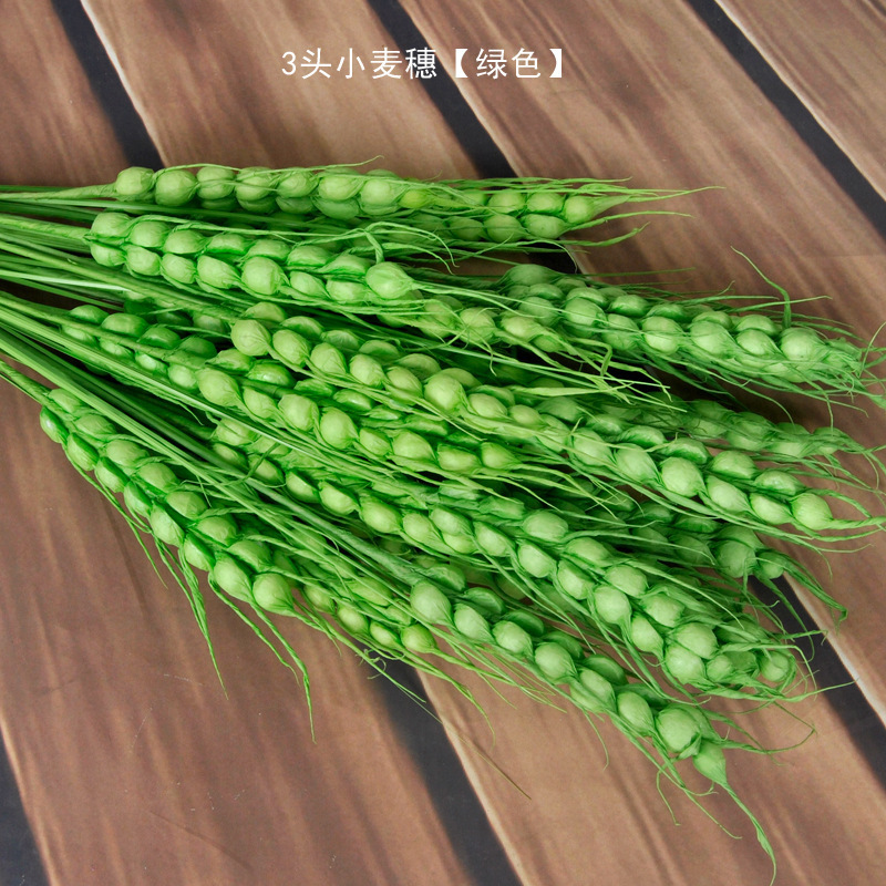 Wholesale 2023 New artificial wheat stalks realistic gold wheat ears pampas grass For Room Bedroom Decoration