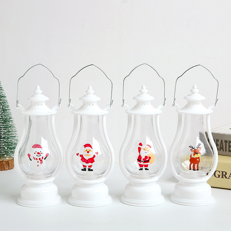 Christmas decoration lantern shopping malls dress up hand-held LED small oil lamp luminous lantern