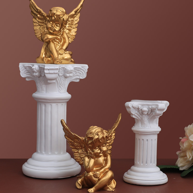 New design praying decorative resin garden angel, wholesale customized polyresin garden statues angels