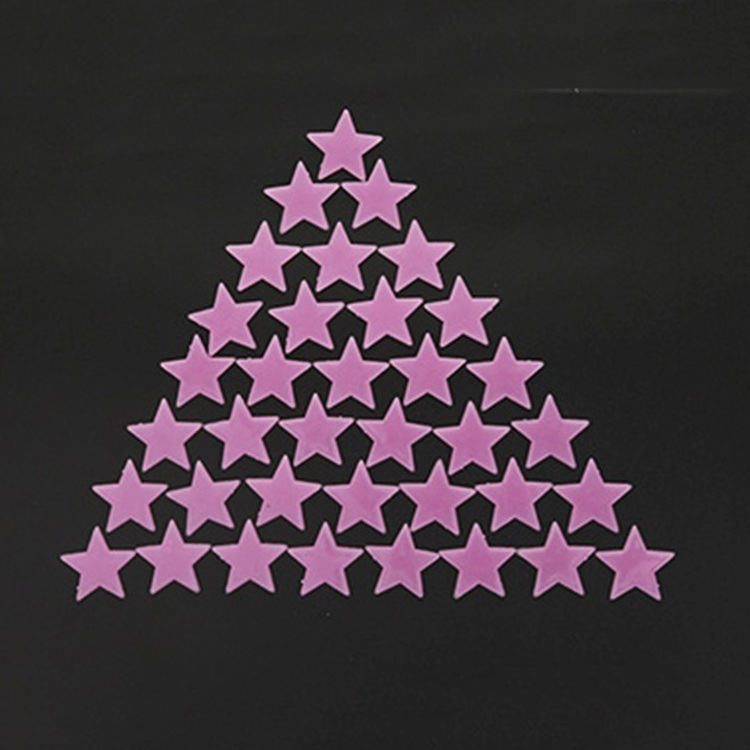 Plastic 3D high bright stars glowing in the dark luminous wall stickers