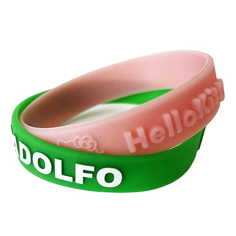 Personalisable Cheap Custom Logo Soft Rubber Silicone plastic wristband and Bracelet