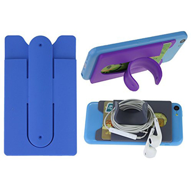 Silicone Mobile Phone Card Holder Cell Phone Stand Credit Card Holder