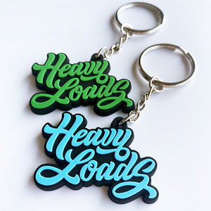 customized oem custom no minimum logo rubber 3d soft pvc keychain key ring