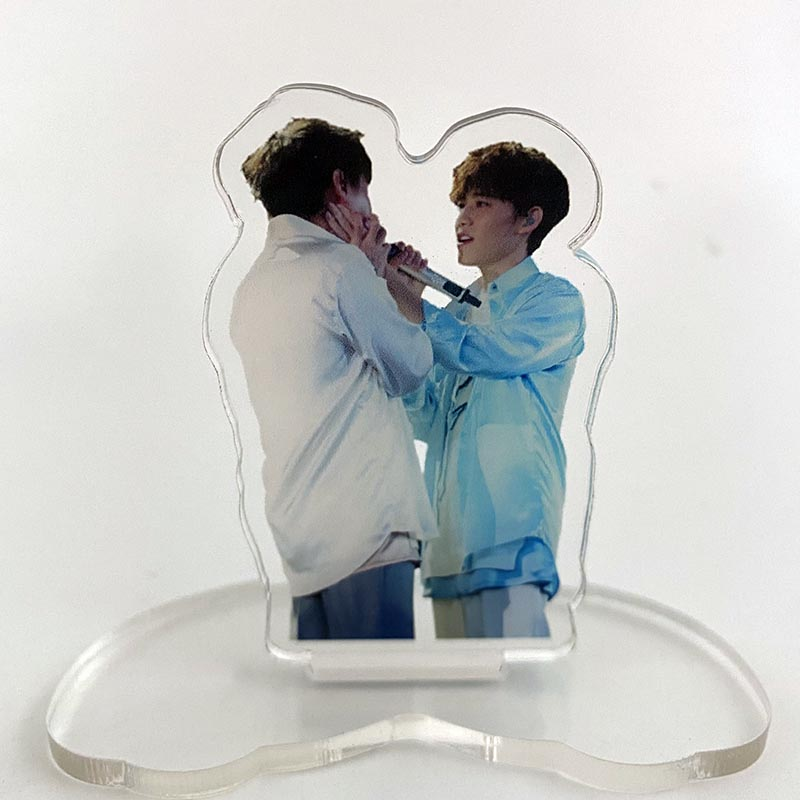 Custom Printed Cartoon Anime Figure Display Standee Holographic Clear Acrylic Stand