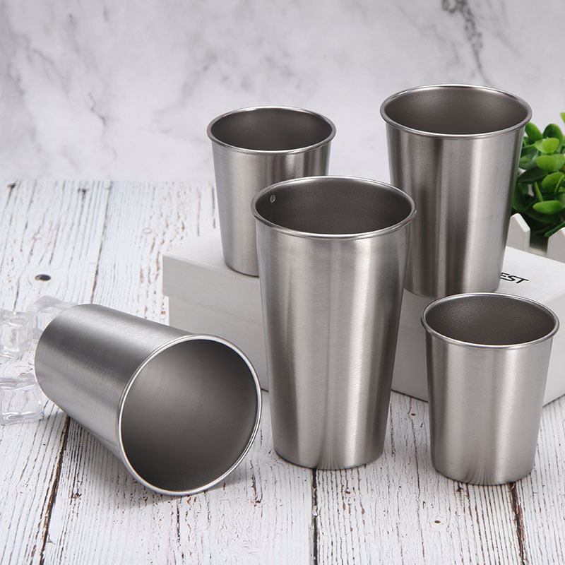 304 stainless steel single-layer convenience cup Outdoor portable beer cup