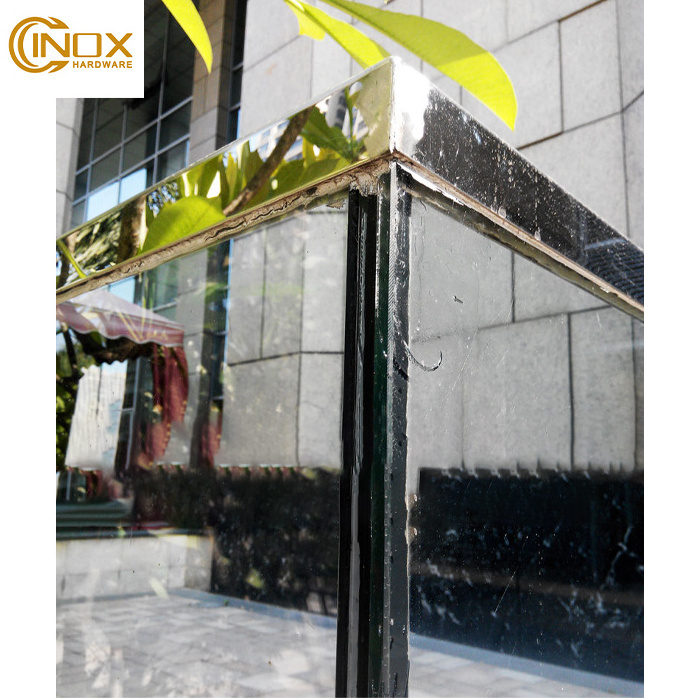 Stainless Steel U Channel Stainless Steel Glass Railing Profile Balustrade/ Railing For Laminated Glass Handrail