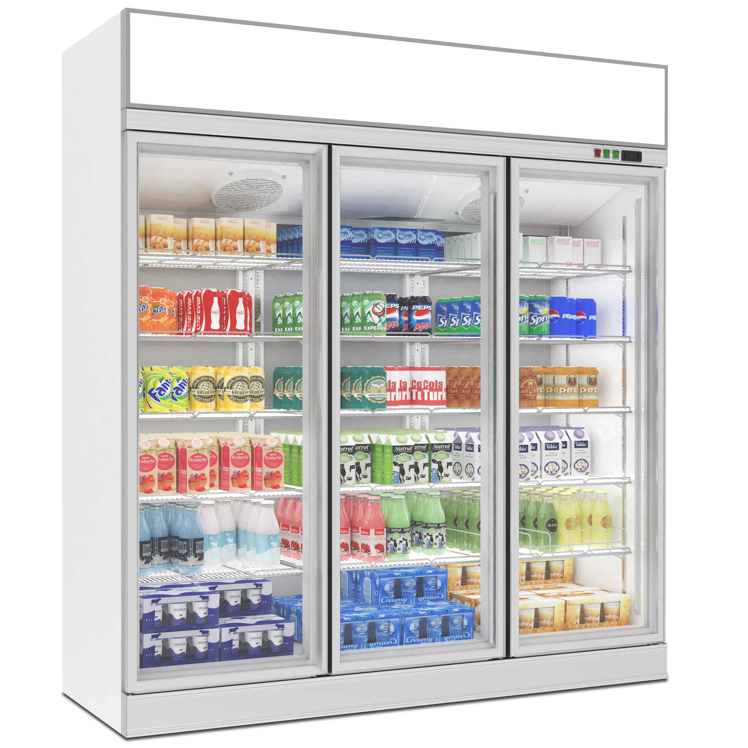 Convenience Store Beverage Open Beer Display Cooler for Refrigeration Equipment