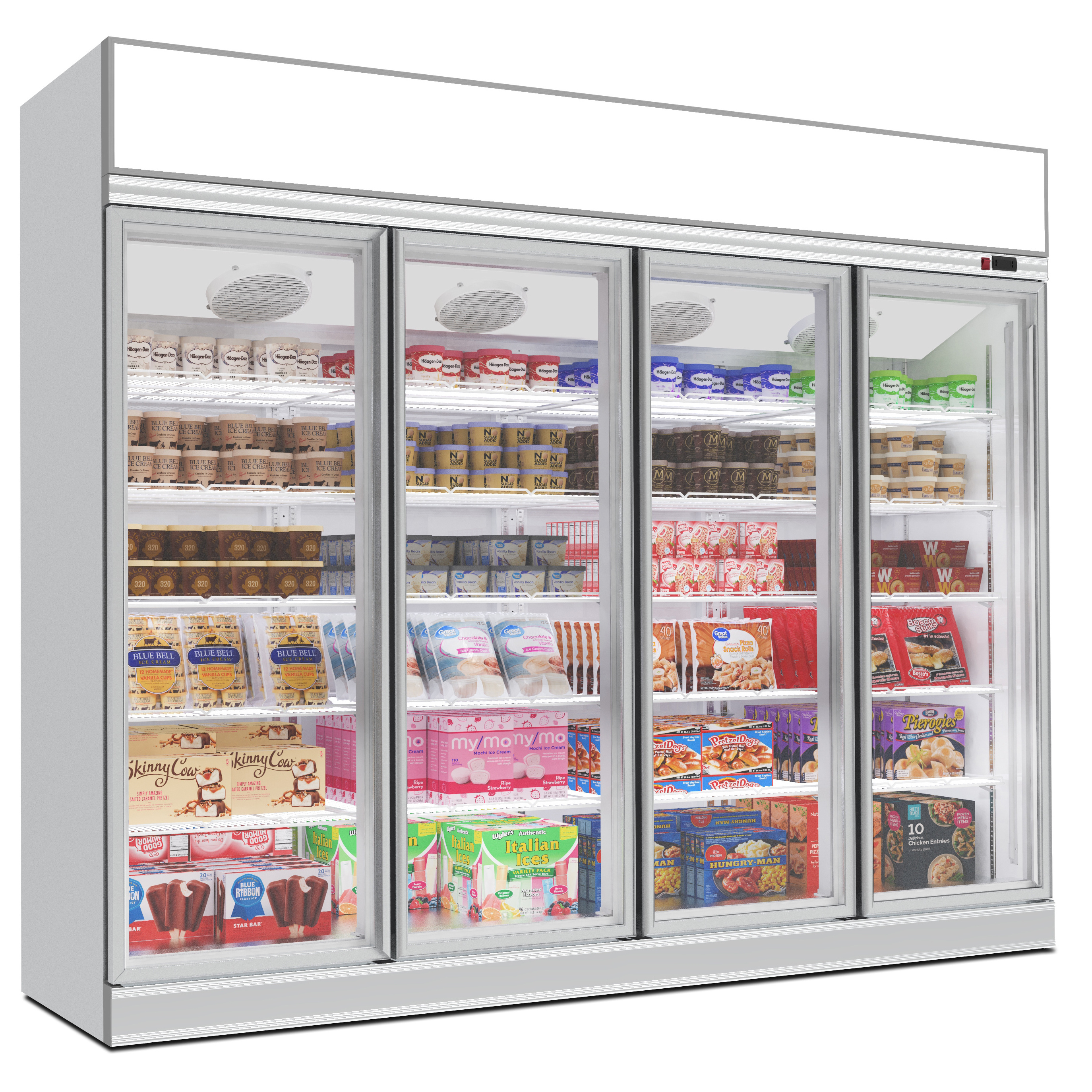 Convenience Store Beverage Open Beer Display Cooler for Refrigeration Equipment