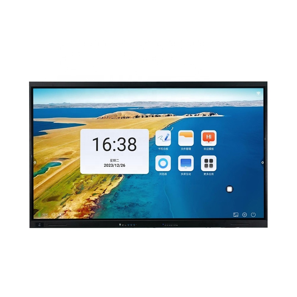 Factory wholesale 75 86 98 110 Inch Class Android LCD Digital Display Interact Smart Board Price Interactive board.