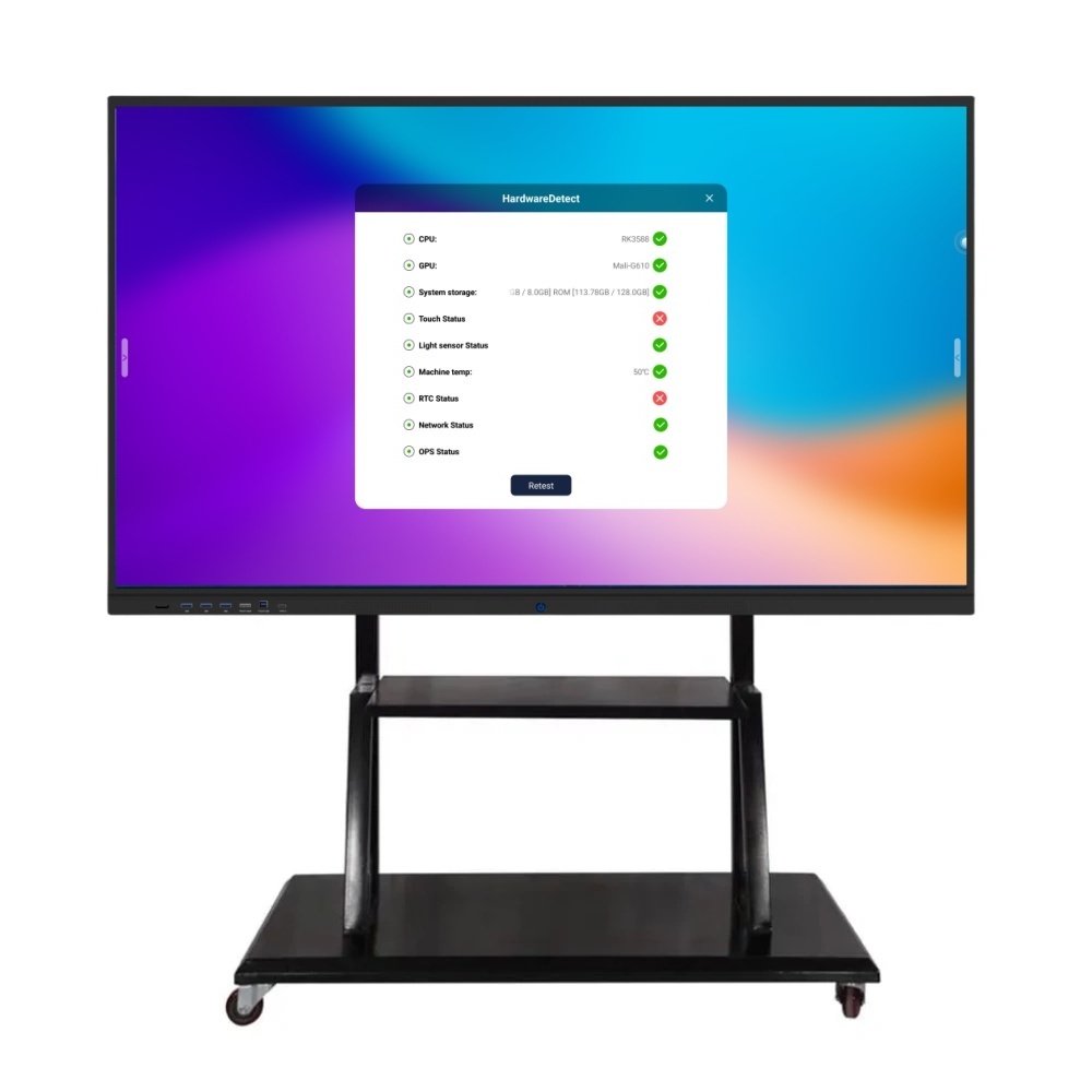 Hot selling OME multi touch screen monitor educational training equipment interactive smart board flat panel.