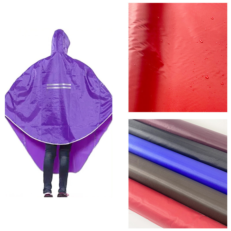 Waterproof Polyester Taffeta Oxford PVC Coating Rain Coat Jacket Umbrella  Rainwear Fabric